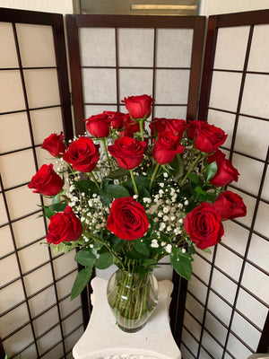 Premium Two Dozen Red Roses