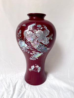 Mother of Pearl Plum Vase