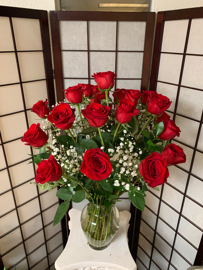 Premium Two Dozen Red Roses